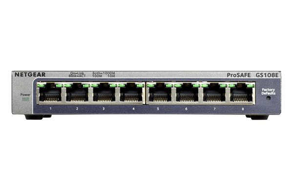 Netgear Netgear GS108E-300PES Netwerk switch - Netwerk switch Netgear Netgear GS108E-300PES Netwerk switch - Netwerk switch