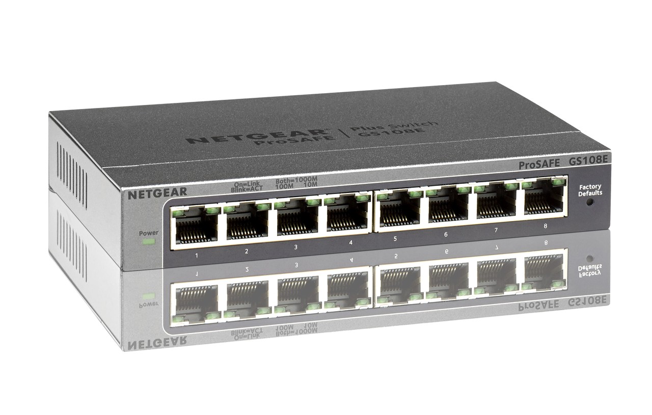 Netgear Netgear GS108E-300PES Netwerk switch - Netwerk switch Netgear Netgear GS108E-300PES Netwerk switch - Netwerk switch