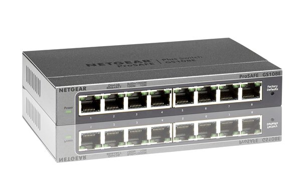 Netgear Netgear GS108E-300PES Netwerk switch - Netwerk switch Netgear Netgear GS108E-300PES Netwerk switch - Netwerk switch