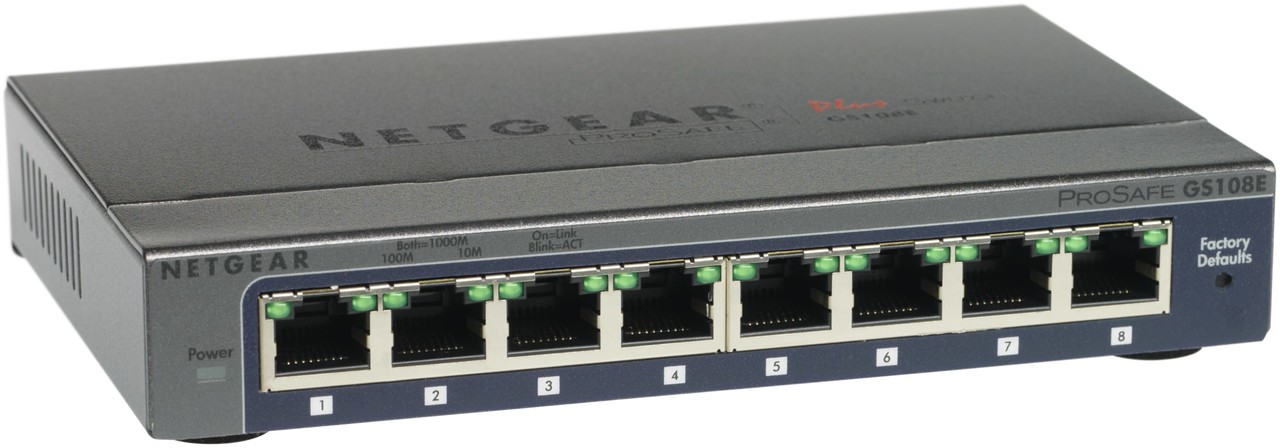 Netgear Netgear GS108E-300PES Netwerk switch - Netwerk switch Netgear Netgear GS108E-300PES Netwerk switch - Netwerk switch