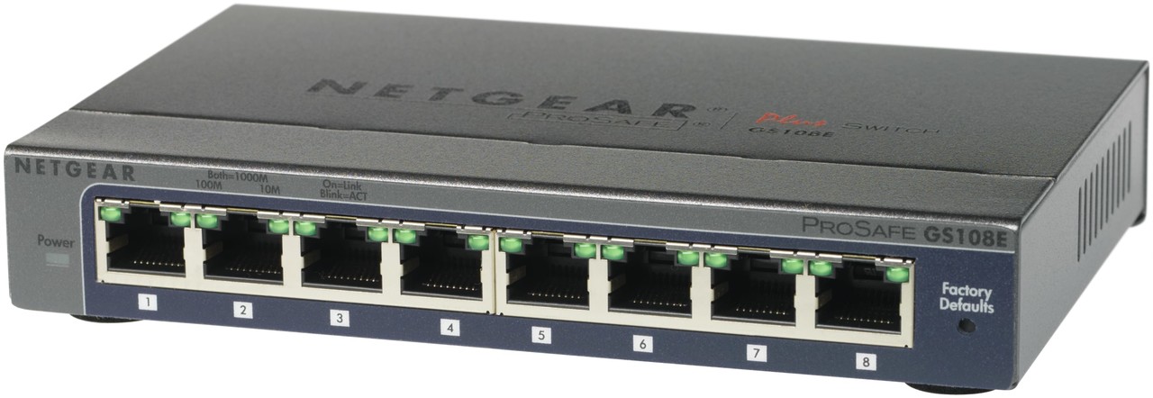 Netgear Netgear GS108E-300PES Netwerk switch - Netwerk switch Netgear Netgear GS108E-300PES Netwerk switch - Netwerk switch