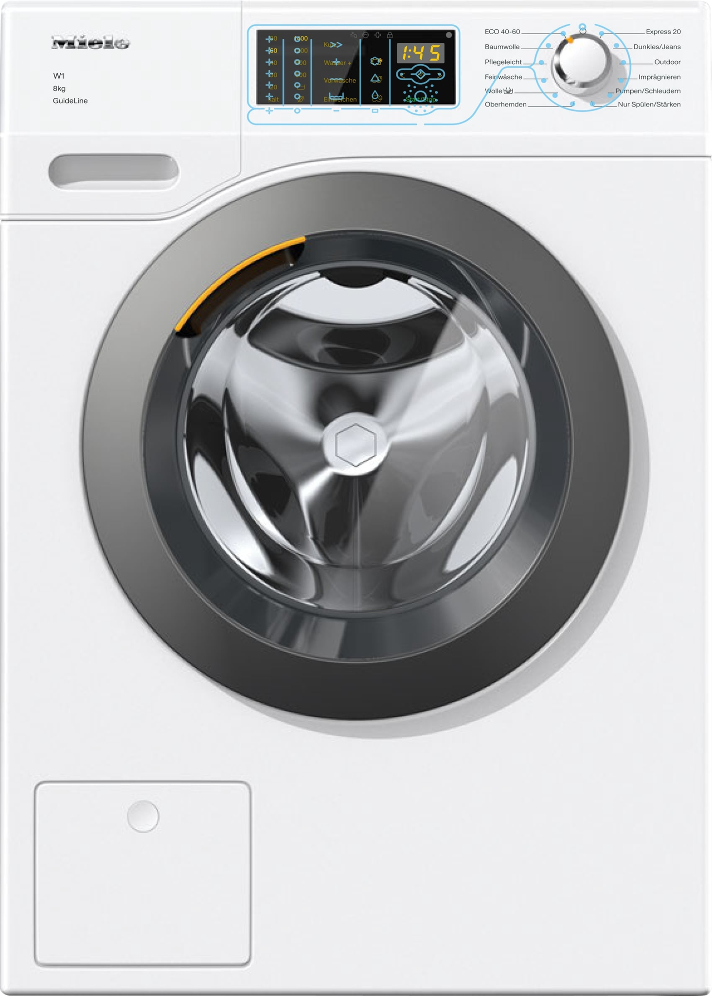 Australië mosterd met de klok mee Miele WDD131 WPS Guideline Wasmachine - BoXXer