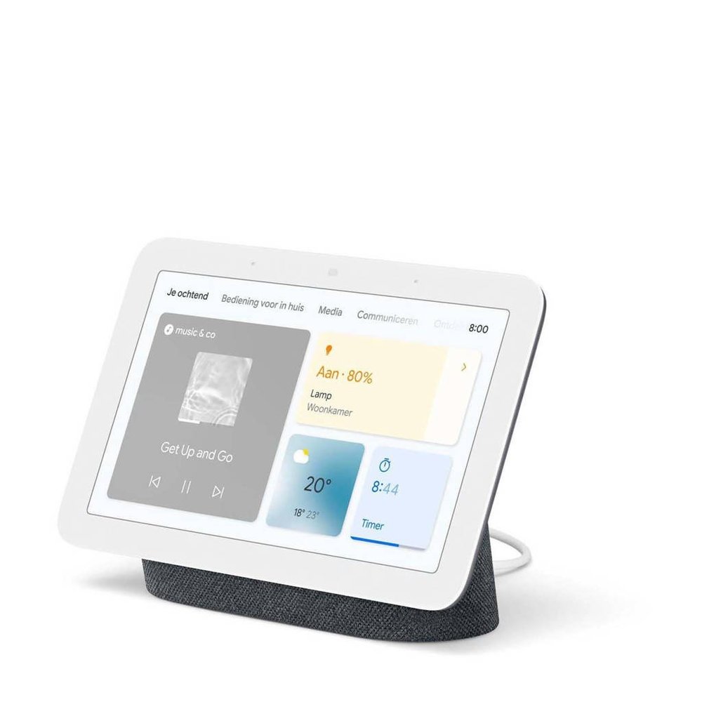 Google Google Nest Hub 2 Charcoal - Smart Home systeem Google Google Nest Hub 2 Charcoal - Smart Home systeem