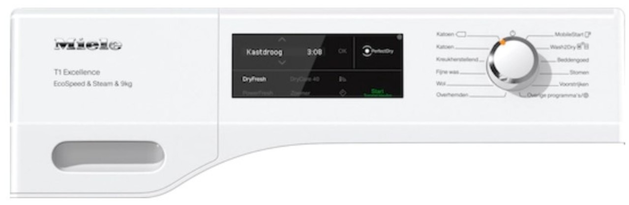 Miele Miele EcoSpeed & Steam TEL 795 WP - Warmtepompdroger Miele Miele EcoSpeed & Steam TEL 795 WP - Warmtepompdroger