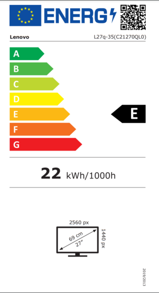 Lenovo Lenovo L27q-35 - Monitor