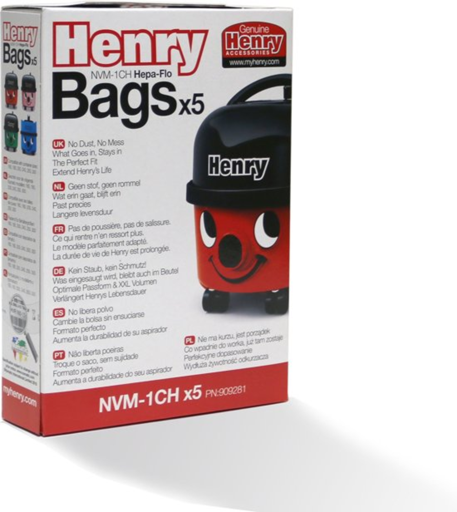 Numatic Numatic NVM1CH5PAK9ltr - 5 zakken - Stofzuigerzakken Numatic Numatic NVM1CH5PAK9ltr - 5 zakken - Stofzuigerzakken
