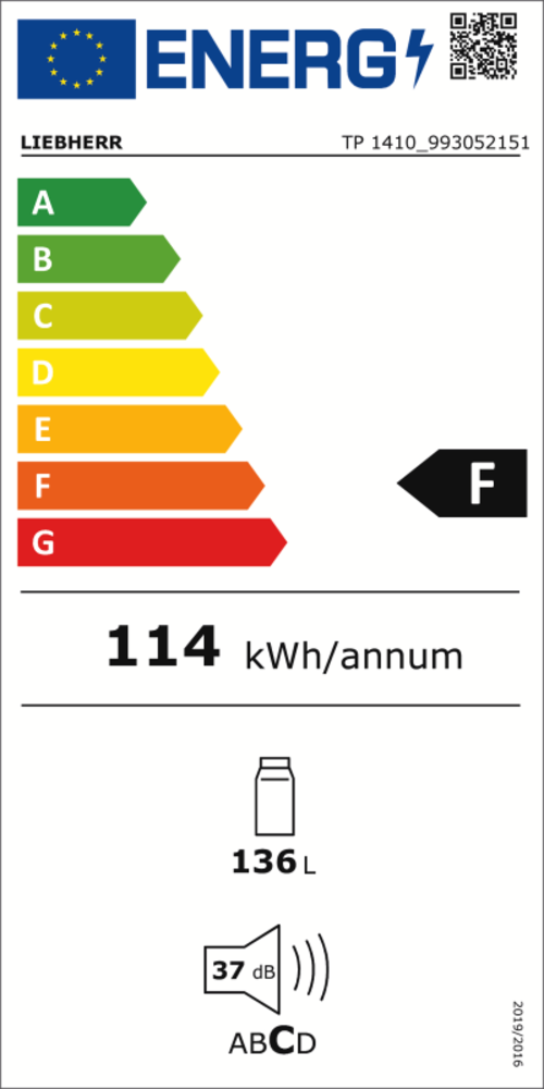 Liebherr Liebherr TP 1410-22 - Tafelmodel koelkast