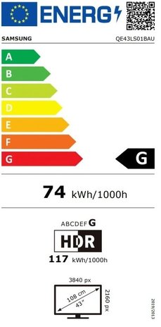 Samsung Samsung The Serif QLED 4K 43LS01B Cotton Blue (2022) - QLED TV Samsung Samsung The Serif QLED 4K 43LS01B Cotton Blue (2022) - QLED TV