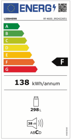 Liebherr Liebherr Rf 4600-20 - Vrijstaande koelkast