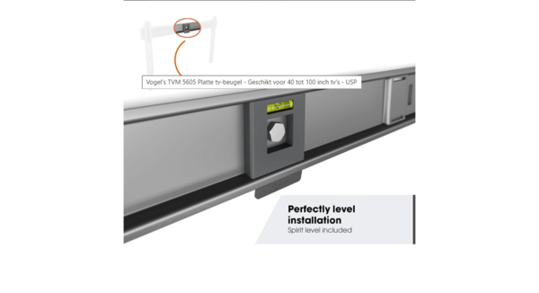 Vogel's Vogel's TVM 5605 40 -100 inch zwart Platte tv-beugel - TV muurbeugel