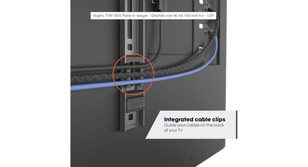 Vogel's Vogel's TVM 5605 40 -100 inch zwart Platte tv-beugel - TV muurbeugel