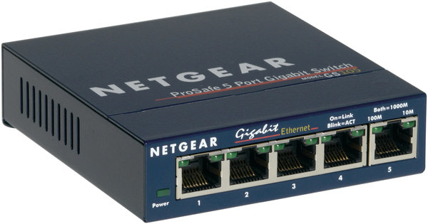 Netgear Netgear Prosafe GS105GE - Netwerk switch Netgear Netgear Prosafe GS105GE - Netwerk switch