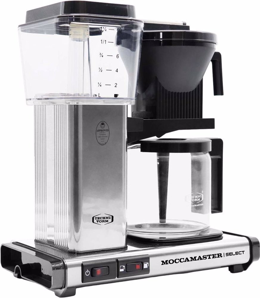 Moccamaster Moccamaster KBG Select (Polished Silver) - Koffiezetapparaat