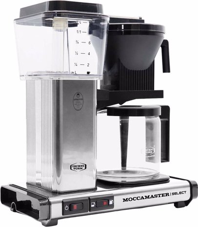 Moccamaster Moccamaster KBG Select (Polished Silver) - Koffiezetapparaat