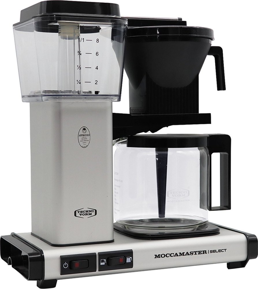 Moccamaster Moccamaster KBG Select (Matt Silver) - Koffiezetapparaat