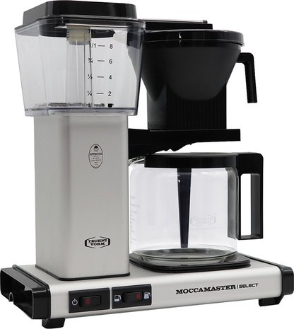 Moccamaster Moccamaster KBG Select (Matt Silver) - Koffiezetapparaat