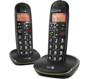 Doro Doro Phone Easy 100w Duo Zwart - Senioren telefoon Doro Doro Phone Easy 100w Duo Zwart - Senioren telefoon