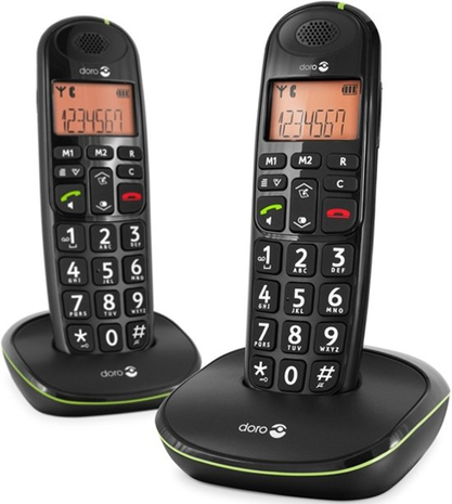 Doro Doro Phone Easy 100w Duo Zwart - Senioren telefoon