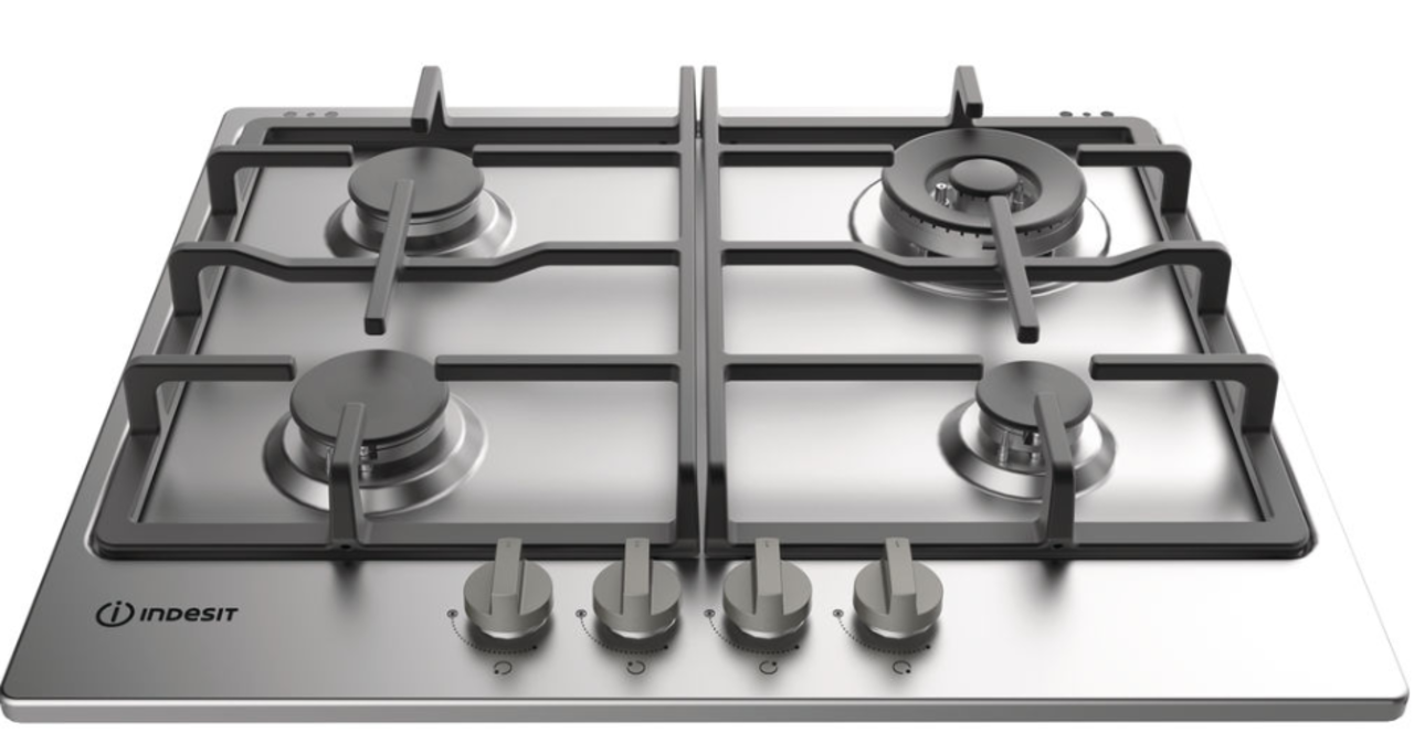 Indesit Indesit THP 641 W/IX/I NL - Gaskookplaat