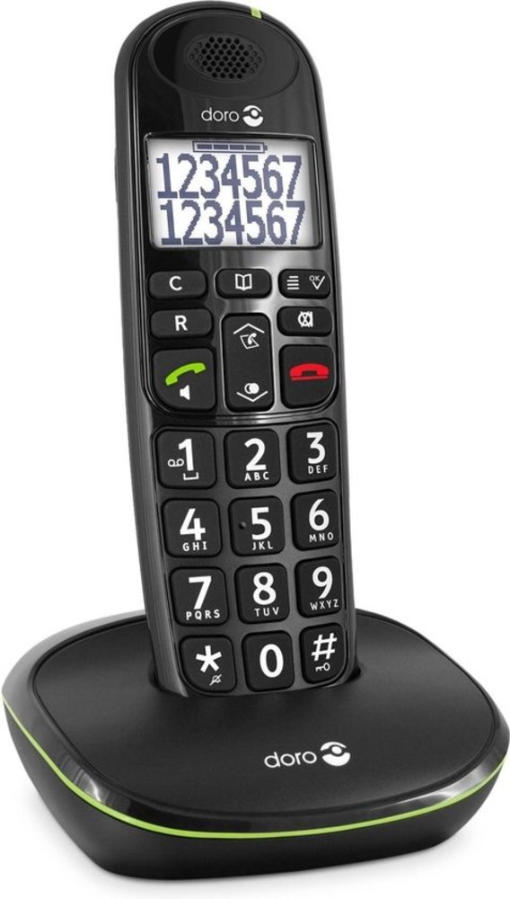 Doro Doro PhoneEasy 110 Zwart - Senioren telefoon
