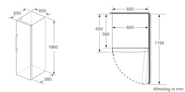 Siemens Siemens extraKlasse GS29NEWEV - Vrieskast Siemens Siemens extraKlasse GS29NEWEV - Vrieskast