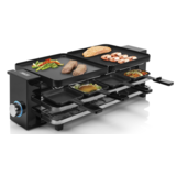 Princess Princess 162925 Raclette Piano Black 8 - Gourmetset