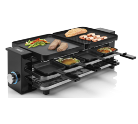 Princess Princess 162925 Raclette Piano Black 8 - Gourmetset