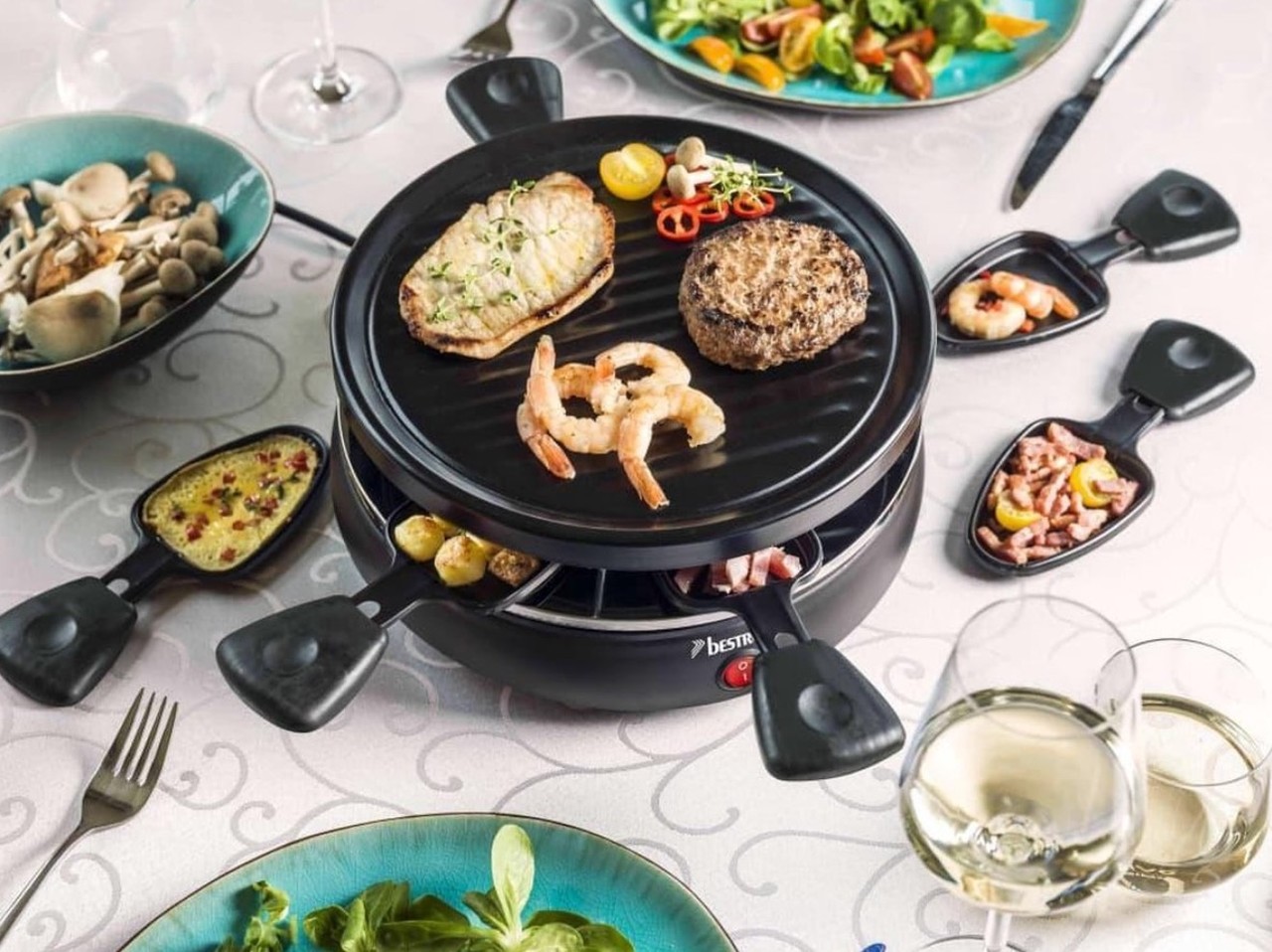 Bestron Bestron ARC650 Raclette Grill - Gourmetset