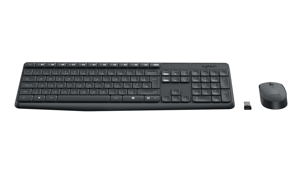 Logitech Logitech MK235 - Toetsenbord + muis set Logitech Logitech MK235 - Toetsenbord + muis set