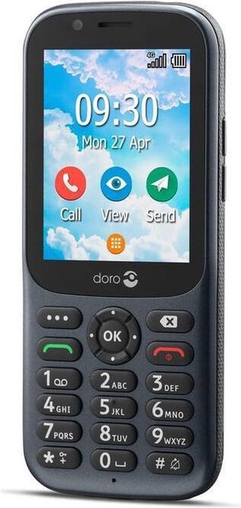 Doro Doro 730X 4G Zwart  - Senioren telefoon