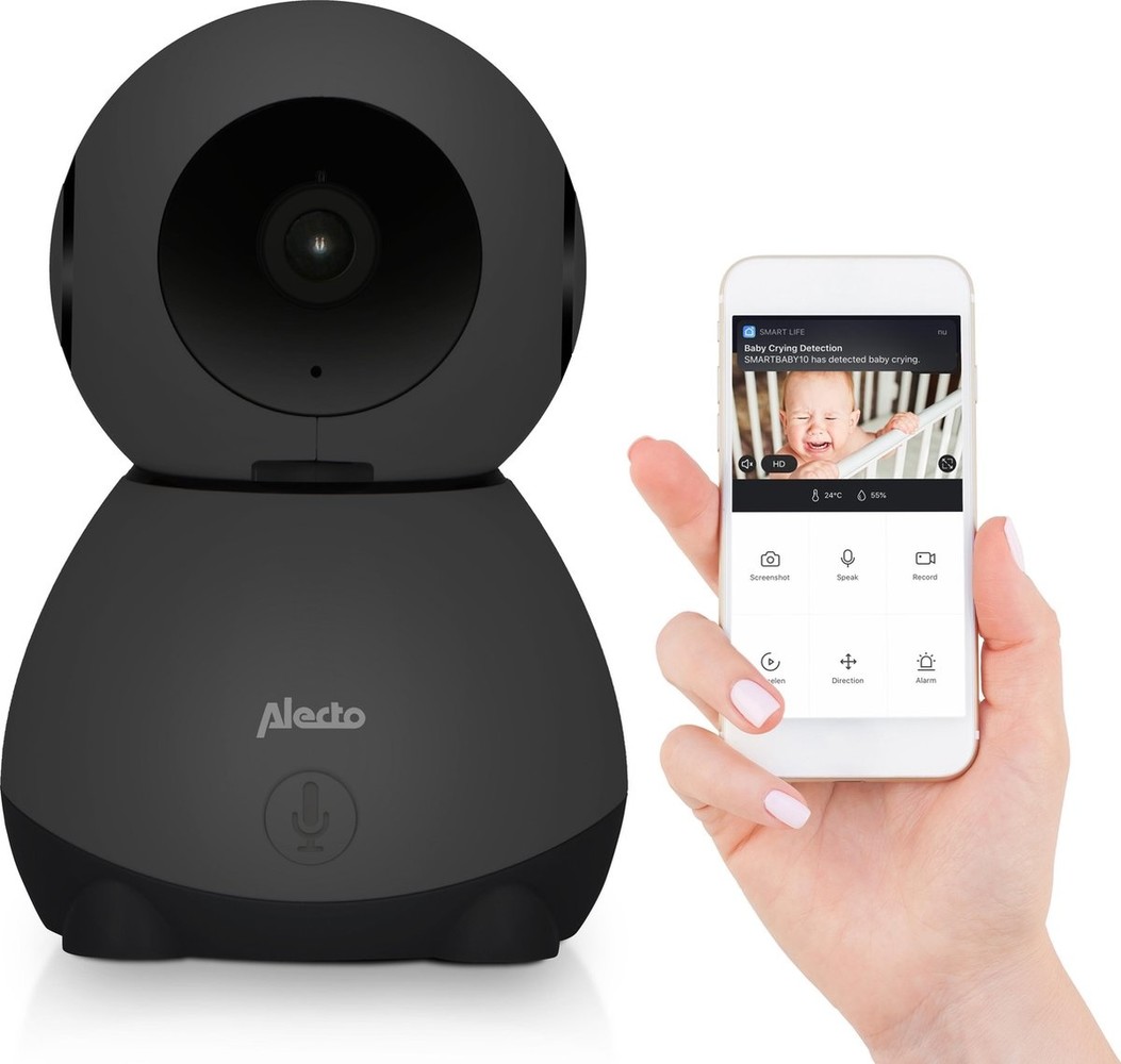 Alecto Alecto Smartbaby10 Zwart Camerababyfoon - Babyfoon Alecto Alecto Smartbaby10 Zwart Camerababyfoon - Babyfoon