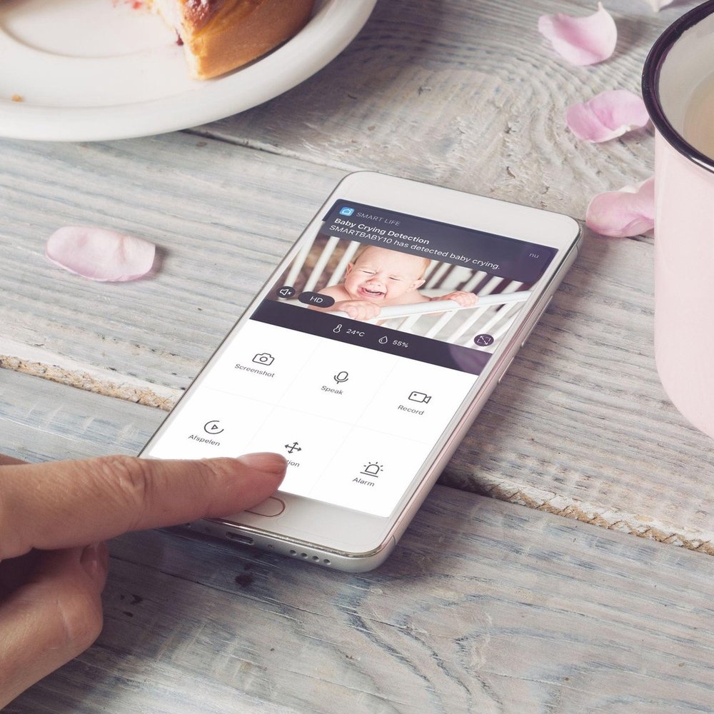 Alecto Alecto Smartbaby10 Zwart Camerababyfoon - Babyfoon Alecto Alecto Smartbaby10 Zwart Camerababyfoon - Babyfoon