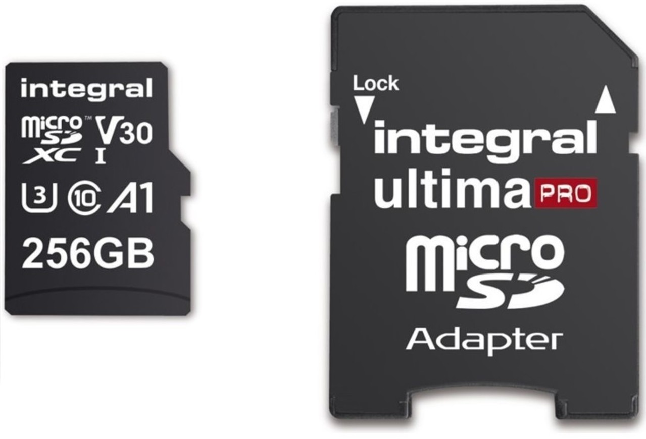 long de eerste Distributie Integral 256 GB Micro SDXC geheugenkaart (V30) - BoXXer