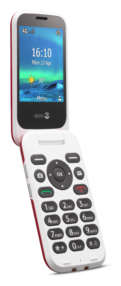 Doro Doro 6820 Rood-wit - Senioren telefoon