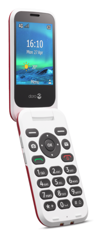 Doro Doro 6820 Rood-wit - Senioren telefoon