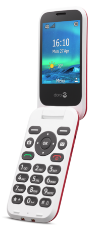 Doro Doro 6820 Rood-wit - Senioren telefoon