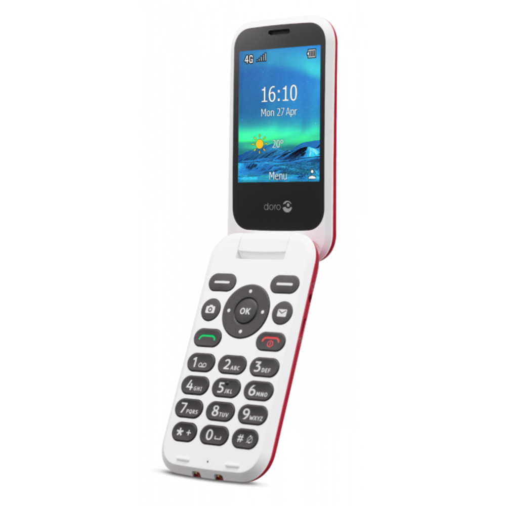 Doro Doro 6880 rood - Senioren telefoon