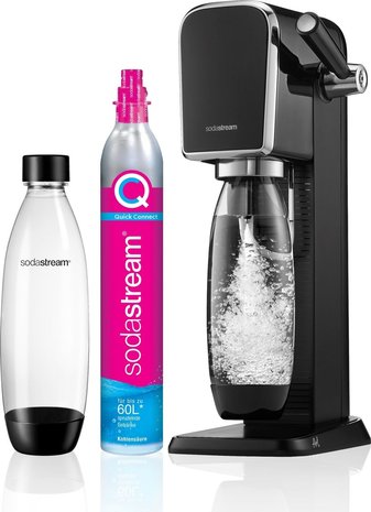 Sodastream SodaStream Art Zwart + Quick Connect Cilinder - Bruiswater machine Sodastream SodaStream Art Zwart + Quick Connect Cilinder - Bruiswater machine