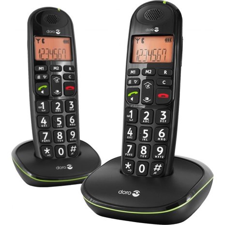 Doro Doro Phone Easy 100w Duo Zwart - Senioren telefoon