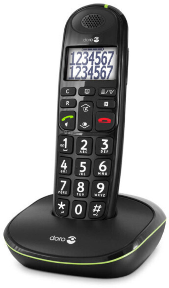 Doro Doro PhoneEasy 110 Zwart - Senioren telefoon