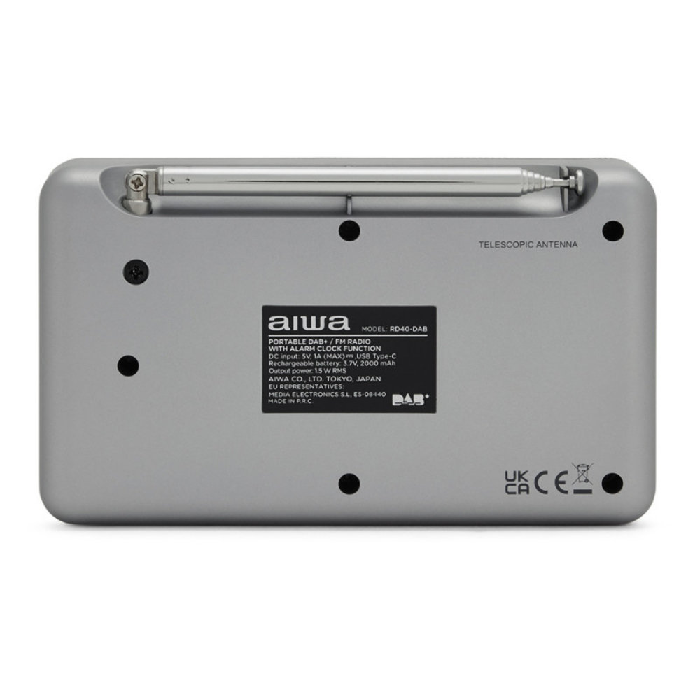 Aiwa Aiwa RD-40DAB/SL Zilver - Radio