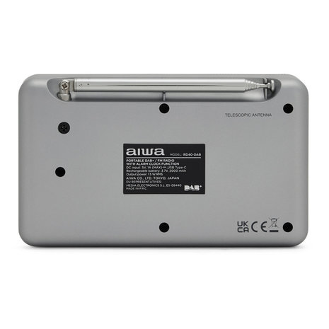 Aiwa Aiwa RD-40DAB/SL Zilver - Radio
