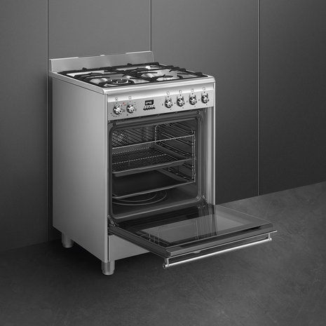 Smeg SNLK61MX9 - Gasfornuis Smeg SNLK61MX9 - Gasfornuis