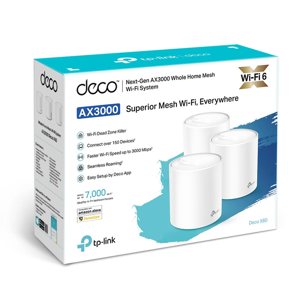 TP-Link TP-Link Deco X60 (3 Pack) - Router TP-Link TP-Link Deco X60 (3 Pack) - Router