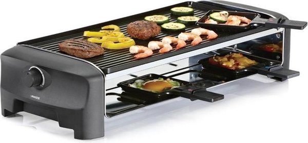 Princess Princess 162840 Raclette 8 Grill and Teppanyaki Party - Gourmetset