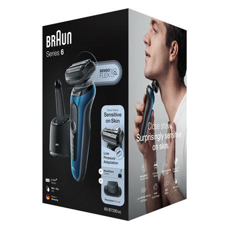 Braun Braun Series 6 Wet & Dry 60-B7200cc - Scheerapparaat Braun Braun Series 6 Wet & Dry 60-B7200cc - Scheerapparaat