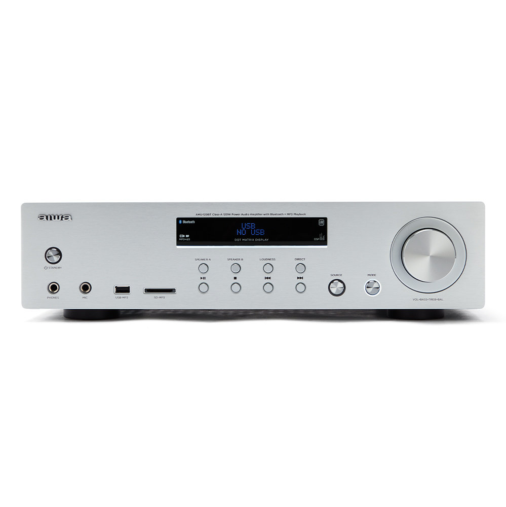 Aiwa Aiwa AMU-120BTSL Zilver - Versterker