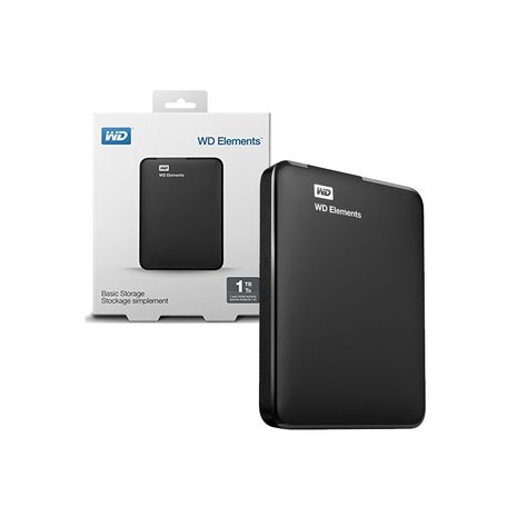 Western Digital WD Elements Portable USB 3.0 1TB Zwart - Externe harde schijf Western Digital WD Elements Portable USB 3.0 1TB Zwart - Externe harde schijf