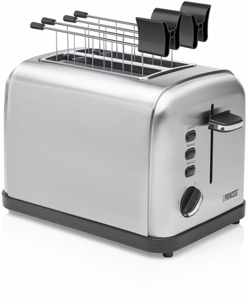 Princess Princess Toaster Steel Style 2 142354 - Broodrooster