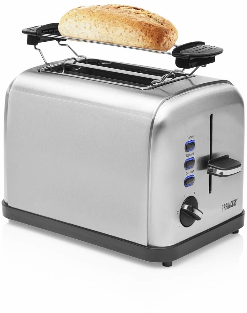 Princess Princess Toaster Steel Style 2 142354 - Broodrooster